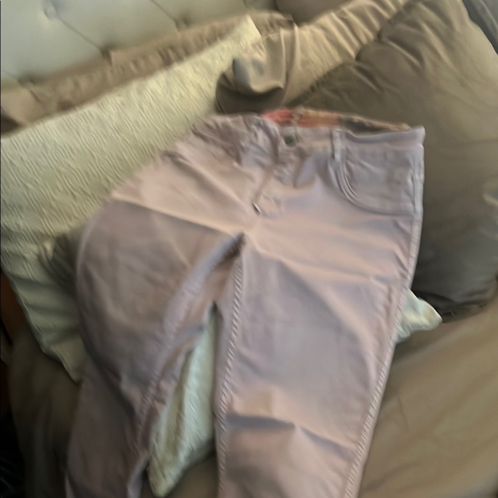 Elegant Pink Straight Leg Jeans